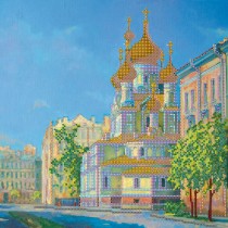Схема для вышивки бисером «Собор»