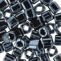 Бисер Япония "TOHO" CUBE 4 мм 5 г №0081 т.серый