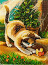 Кристальная ( алмазная) мозаика  " ФРЕЯ" ALPD- 016 на подрамнике " Игры на солнце" 30 х 40 см