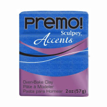 " Sculpey" Premo полимерная глина PE02 57 г 5049 синий с блестками