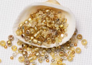 Бисер Япония " TOHO" MIX 25 г №3206 золотой