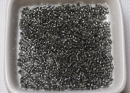 Бисер Япония MIYUKI Delica цилиндр 10/0 5 г DBM-0048 серый серебряная линия внутри