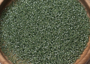 Бисер Япония MIYUKI Seed Beads 15/0 5г 1630 окрашенный мосс грин полуматовый серебряная линия внутри