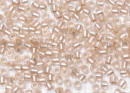 Бисер Япония круглый 11/0 10г 0031F розалин матовый, серебряная линия внутри