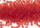 Бисер Чехия круглый 08/0 50 г 90050h прозрачный алый квадратное отверстие