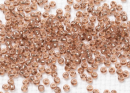 Бисер Чехия круглый 10/0 50г 78612 коричневый серебряная линия внутри